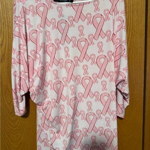 Lucky & Blessed Pink Ribbon Blouse